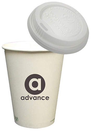 12 oz. Compostable Paper Hot Cups